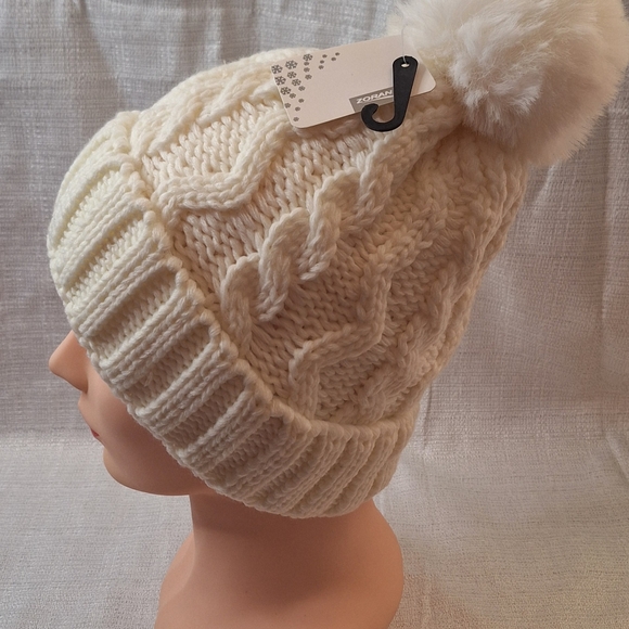Women's  Wool Beanie Hat With Pompom Elegant Soft - Picture 7 of 16